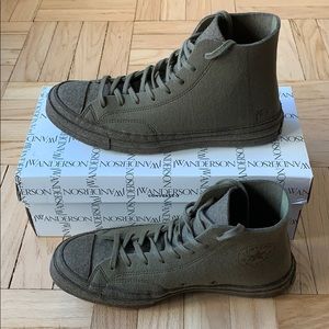 JW Anderson Converse Green Felt Sz 11